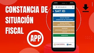 Como Sacar mi Constancia de Situación Fiscal sin Contraseña [upl. by Anikas]