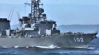 JMSDF FLEET REVIEW 2012 DD102 はるさめ 自衛隊観艦式20121011予行） [upl. by Clarisse]