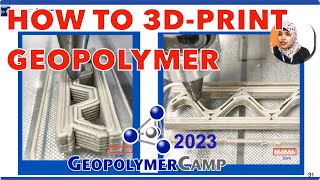 Additive Manufacturing of CeramicType Geopolymer 3DPrinting [upl. by Nora494]