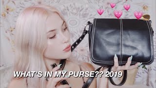 WHAT’S IN MY PURSE ♡ 2019  okaysage [upl. by Naujahs]