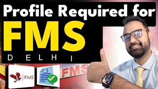 FMS Delhi Selection Criteria  Profile and Academics required to get in FMS  FMS Stage 1 Criteria [upl. by Arykat]