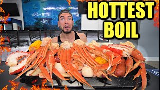 “PRAY FOR HIS BOTTOM” SPICIEST SEAFOOD BOIL CHALLENGE I HAVE EVER TRIED Joel Hansen [upl. by Acirne]