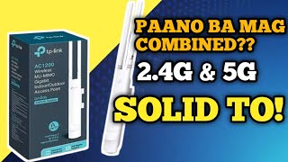 How to combine 24G amp 5G SSID in TP Link AC1200 EAP225 l Ganito GAWIN mo l IndoorOutdoor [upl. by Annovy]