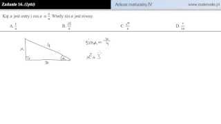 Zadanie 16  Arkusz maturalny IV [upl. by Laurette]