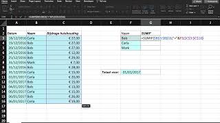 Excel  Hoe gebruik je de functie SOMALSSUMIF 📚 [upl. by Errised602]