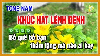 KHÚC HÁT LÊNH ĐÊNH Karaoke CHA CHA CHA TONE NAM Nhạc Sống 2025 Âm Thanh Hay  Karaoke Tình Sầu [upl. by Abie]