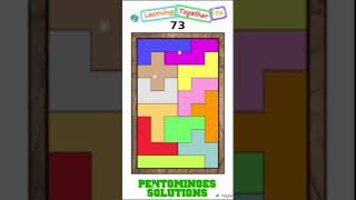 From 61 to 73 Transition Pentominoes Math Puzzle mathchallenge Shorts puzzlegame [upl. by Lamonica]