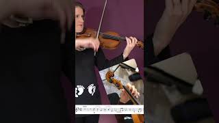 The Swan by Saint Saëns EASY Violin Tutorial shorts [upl. by Okiman620]