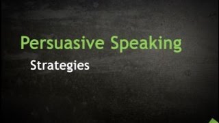 Persuasive Speaking Strategies [upl. by Sheepshanks]