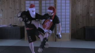 Santa Claus starts MMA at Patenaudes [upl. by Enrobso782]