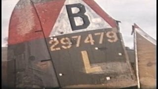 World War Two Archive Footage of B17 Crash sites at Station 109 Podington 1944 [upl. by Adikram]