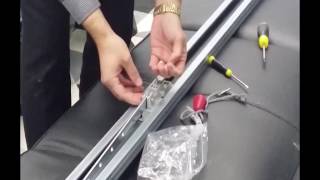 SD800 Sectional Door Opener Trolley Installation [upl. by Auqinihs]