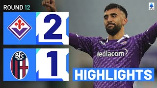 FIORENTINABOLOGNA 21  HIGHLIGHTS  Gonzalez fires La Viola back to winning ways  Serie A 202324 [upl. by Eilloh985]