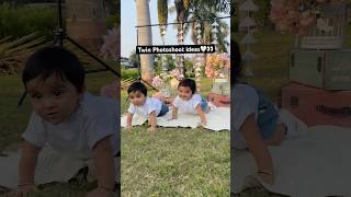 Cute Twins photoshoot ideas🤍Twins shootkayachitrabymridul twinsbaby youtubeshorts [upl. by Terrel]