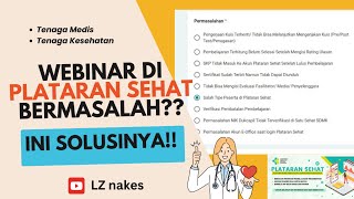 SOLUSI WEBINAR BERMASALAH DI PLATARAN SEHATUntuk Peserta [upl. by Charmaine780]