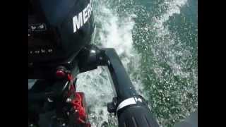 MercuryTohatsu 35hp outboard on CS20 [upl. by Ahsatam]