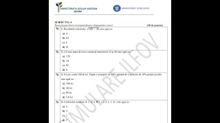 Simulare evaluare naţională ISJ Ilfov  noiembrie 2022  sub I şi II [upl. by Brantley]