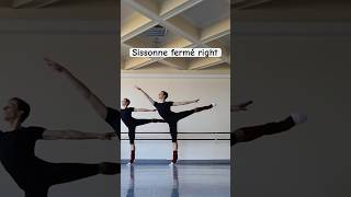 Sissonne fermé is an amazing ballet jump 🔥⚡️ballet art twins short [upl. by Attwood954]