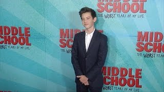 Griffin Gluck “Middle School The Worst Years of My Life” Premiere Red Carpet [upl. by Ttihw864]