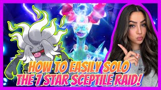 How TO EASILY SOLO The 7 Star Sceptile Raid  Pokemon Scarlet amp Violet [upl. by Pepillo]