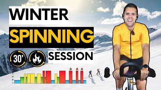 ⛄ Clase de SPINNING especial INVIERNO ❄️ Clase de spinning en español  Clase de spinning Navidad [upl. by Connolly369]