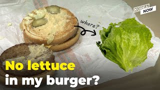 McDonalds Korea suffers from a lettuce shortage [upl. by Ade]