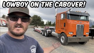 1980 Cozad lowboy on a 1985 Peterbilt 362 Cabover [upl. by Eissert]