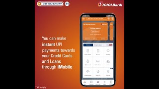 Instant UPI payments towards Credit cards and Loans through iMobile [upl. by Toby]