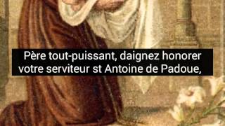 Prière très efficace à Saint Antoine de Padoue [upl. by Wahlstrom]