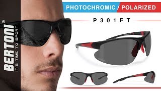 P301FT Photochromic Polarized Sunglasses Fishing ski water sports runningcycling by Bertoni [upl. by Hgielrak]