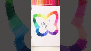 Easy Drawing Tutorial with Colored Pencils shorts [upl. by Kynan]