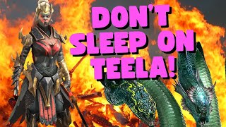 DONT SLEEP ON TEELA FOR YOUR HYDRA TEAM [upl. by Ahsimrac]