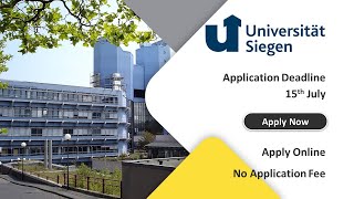 University of Siegen  Application Procedure  No Application Fee  Apply Online  No Tuition Fee [upl. by Wiltz]