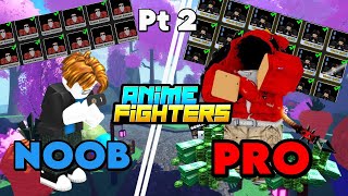 Going Pro Noob to Pro pt2  Roblox Anime Fighters Simulator [upl. by Jana]