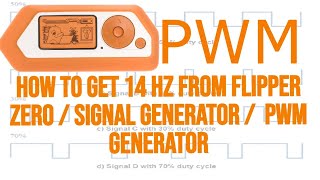 How to get 14 Hz from flipper zero  Signal Generator  PWM generator [upl. by Aramad]