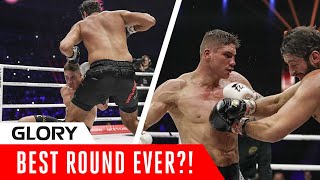 The EPIC 2nd round between Rico Verhoeven and Jamal Ben Saddik at COLLISION 3 [upl. by Nagaer]