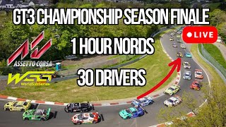 Assetto Corsa LIVE  1 Hour Nordschleife Race  World Sim Series [upl. by Poore]