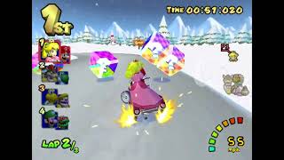 N64 Frappe Snowland  Mario Kart Double Dash Custom Track [upl. by Eirellav]