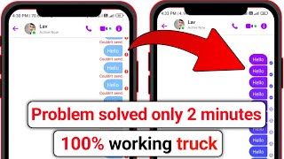 how to fix couldn t send message in messenger 2023  could not sent the message messenger [upl. by Ibib971]