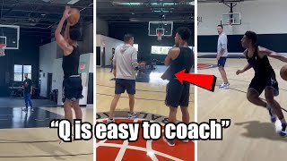 Knicks Quentin Grimes GETS IN GYM With JJ Redick amp Impresses PRIMED For Breakout Season [upl. by Neom486]