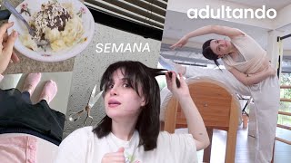 vlog calmo e chuvoso 🌧 pilates cortei franja receitas saudáveis comemoração romântica [upl. by Xilef798]