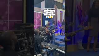 hot praises from a hot drummer 🥁🔥😁 gospelmusic drummer hotmusic praisesongs vairalvideo [upl. by Fleece]