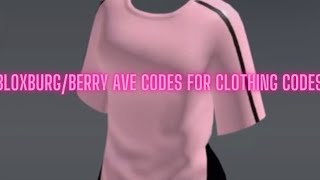 BloxburgBerry Ave codes for clothes [upl. by Allimac]