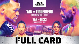 UFC Fight Night  Yan vs Figueiredo Full Card Preview amp Predictions [upl. by Ainosal]