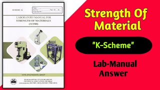 SOM Strength Of Materials Lab Manual Answers quotKSchemequot [upl. by Davidoff162]