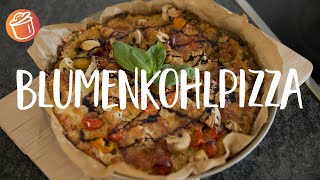 LowCarb Blumenkohlpizza Rezept Chochdoch mit Eva [upl. by Anyah]