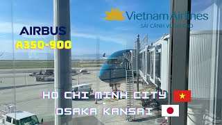 TRIPREPORT  Vietnam Airlines VN320 Economy  Ho Chi Minh City  Osaka Kansai  A350900 [upl. by Aisanahta887]