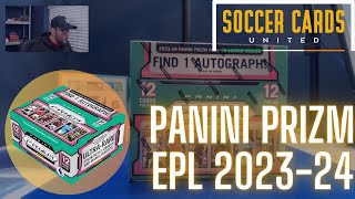 Panini Prizm English Premier League Hobby 202324 Soccer Unboxing  Manchester United Rookie Hit [upl. by Hollingsworth]