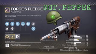 FORGES PLEDGE Destiny 2 [upl. by Eta]