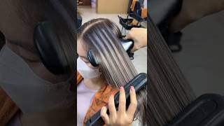 ឆ្កឹះហាយឡាយសក់ 💜💜💜💜💜💜🖤🖤🖤color hair haircolortutorial haircoloring hairstyle [upl. by Brunelle514]